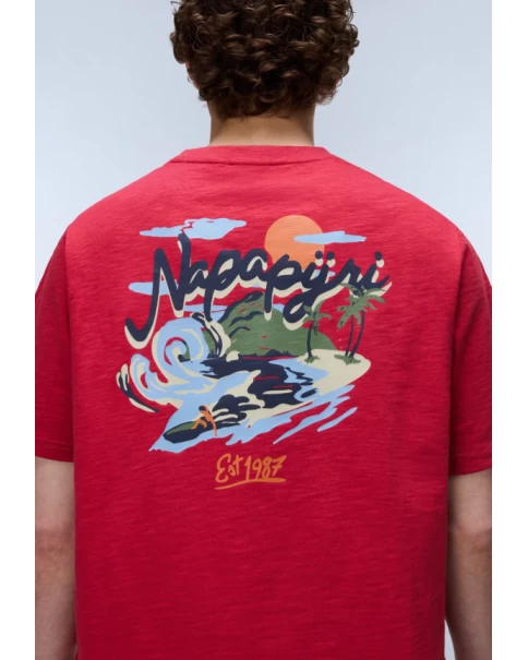 Ανδρικό T-shirt Napapijri S-ELIOR NP0A4HZYRAQ1 Ανδρικό T-shirt Napapijri S-ELIOR NP0A4HZYRAQ1