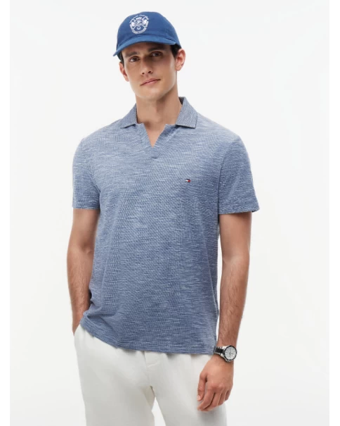 Ανδρική Μπλούζα με γιακά και V Tommy Hilfiger MW0MW38482 Oxford POLO T-SHIRTS Ανδρική Μπλούζα με γιακά και V Tommy Hilfiger MW0MW38482 Oxford POLO T-SHIRTS