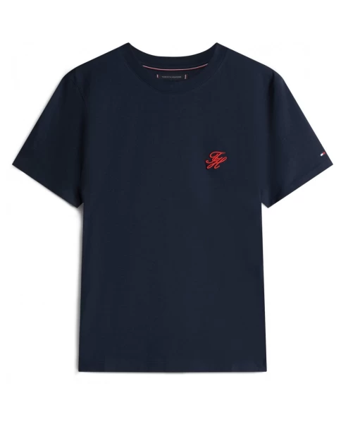Ανδρικό Μονόχρωμο T-Shirt Tommy Hilfiger MW0MW43066 Navy/Pink T-SHIRTS Ανδρικό Μονόχρωμο T-Shirt Tommy Hilfiger MW0MW43066 Navy/Pink T-SHIRTS