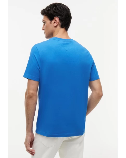 Ανδρικό T-Shirt Tommy Hilfiger MW0MW42365 White/Black/Blue Orbit T-SHIRTS