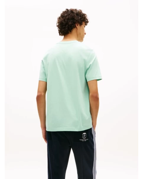 Ανδρικό T-Shirt Tommy Hilfiger MW0MW42363 Desert Sky/Mint/White T-SHIRTS Ανδρικό T-Shirt Tommy Hilfiger MW0MW42363 Desert Sky/Mint/White T-SHIRTS