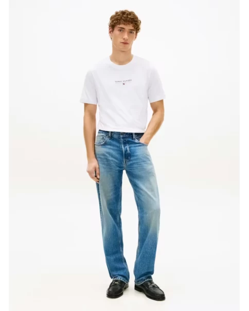 Ανδρικό T-Shirt Tommy Hilfiger MW0MW42363 Desert Sky/Mint/White T-SHIRTS Ανδρικό T-Shirt Tommy Hilfiger MW0MW42363 Desert Sky/Mint/White T-SHIRTS