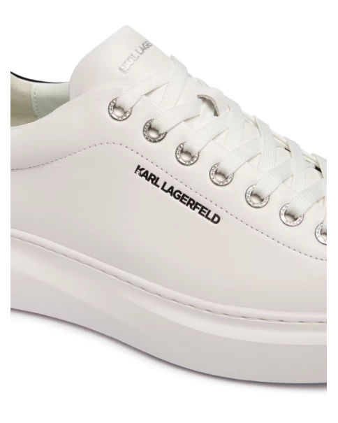 Ανδρικά Λευκά Παπούτσια Karl Lagerfeld KL56525 KORE CASUAL-SNEAKERS Ανδρικά Λευκά Παπούτσια Karl Lagerfeld KL56525 KORE CASUAL-SNEAKERS