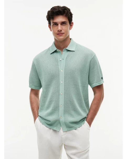 Ανδρική Ζακέτα Πλεκτή Tommy Hilfiger MW0MW42694 Mint