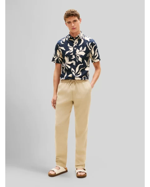 Ανδρικό Λινό Παντελόνι με λάστιχο Tommy Hilfiger Harlem MW0MW42336 TROUSERS Ανδρικό Λινό Παντελόνι με λάστιχο Tommy Hilfiger Harlem MW0MW42336 TROUSERS