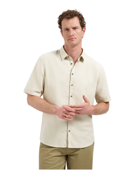 Ανδρικό Λινό Πουκάμισο Κοντό Μανίκι No Excess 31480321sn SHORT SLEEVE SHIRTS Ανδρικό Λινό Πουκάμισο Κοντό Μανίκι No Excess 31480321sn SHORT SLEEVE SHIRTS