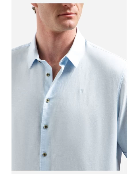 Ανδρικό Λινό Πουκάμισο Κοντό Μανίκι No Excess 31480321sn SHORT SLEEVE SHIRTS Ανδρικό Λινό Πουκάμισο Κοντό Μανίκι No Excess 31480321sn SHORT SLEEVE SHIRTS