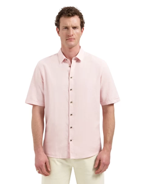 Ανδρικό Λινό Πουκάμισο Κοντό Μανίκι No Excess 31480321sn SHORT SLEEVE SHIRTS Ανδρικό Λινό Πουκάμισο Κοντό Μανίκι No Excess 31480321sn SHORT SLEEVE SHIRTS