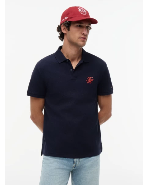 Ανδρική Μπλούζα με γιακά Tommy Hilfiger MW0MW43046 ΜΠΛΟΥΖΕΣ POLO Ανδρική Μπλούζα με γιακά Tommy Hilfiger MW0MW43046 ΜΠΛΟΥΖΕΣ POLO