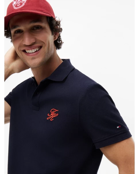 Ανδρική Μπλούζα με γιακά Tommy Hilfiger MW0MW43046 ΜΠΛΟΥΖΕΣ POLO Ανδρική Μπλούζα με γιακά Tommy Hilfiger MW0MW43046 ΜΠΛΟΥΖΕΣ POLO