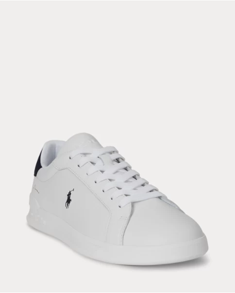 Ανδρικά Παπούτσια Polo Ralph Lauren HRT CRT 809P13083001 WHT/BLK CASUAL-SNEAKERS Ανδρικά Παπούτσια Polo Ralph Lauren HRT CRT 809P13083001 WHT/BLK CASUAL-SNEAKERS