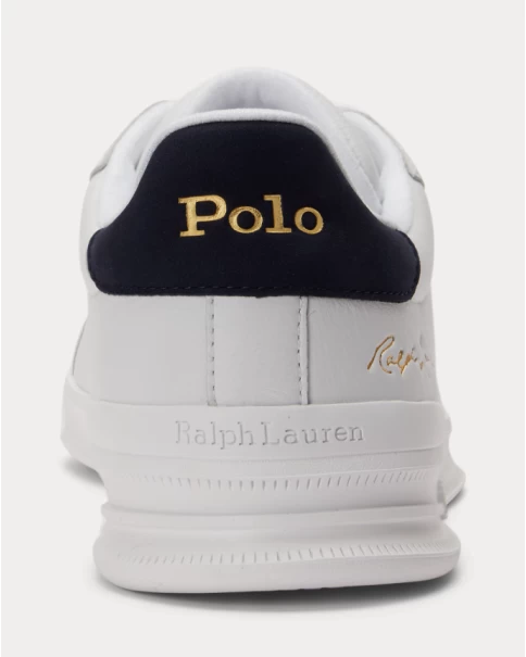 Ανδρικά Παπούτσια Polo Ralph Lauren HRT CRT 809P13083001 WHT/BLK CASUAL-SNEAKERS Ανδρικά Παπούτσια Polo Ralph Lauren HRT CRT 809P13083001 WHT/BLK CASUAL-SNEAKERS