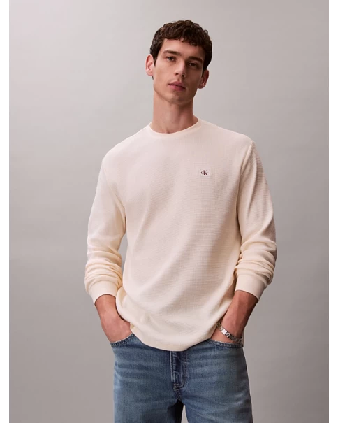 Ανδρική Μπλούζα Μακρυμάνικη Waffle Calvin Klein Jeans LV040EM217 Ανδρική Μπλούζα Μακρυμάνικη Waffle Calvin Klein Jeans LV040EM217