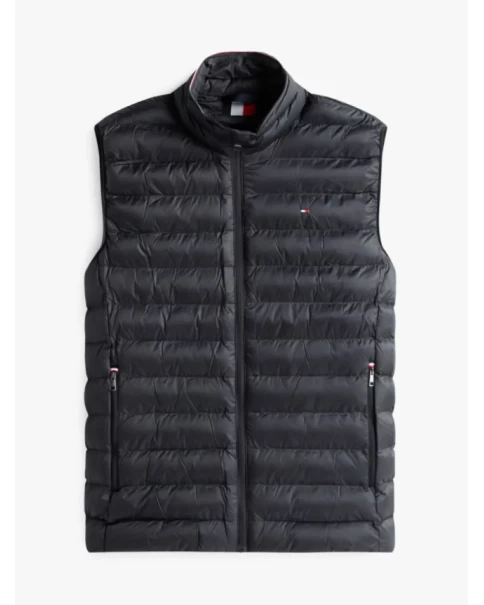 Αμάνικο Μαύρο Μπουφάν Tommy Hilfiger MW0MW39989 Αμάνικο Μαύρο Μπουφάν Tommy Hilfiger MW0MW39989