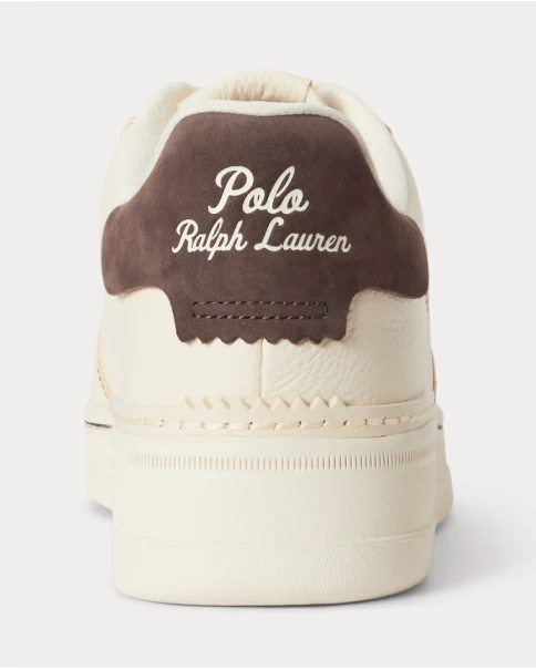 Ανδρικά Παπούτσια Polo Ralph Lauren Masters CRT 809P15490002 Ecru/Brwn CASUAL-SNEAKERS