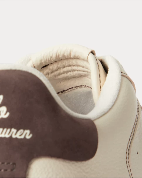Ανδρικά Παπούτσια Polo Ralph Lauren Masters CRT 809P15490002 Ecru/Brwn CASUAL-SNEAKERS