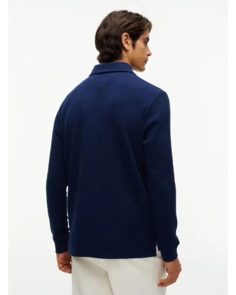 Ανδρική Μπλούζα Πόλο Μακρυμάνικη Tommy Hilfiger Waffle MW0MW44651 ΜΠΛΟΥΖΕΣ POLO Ανδρική Μπλούζα Πόλο Μακρυμάνικη Tommy Hilfiger Waffle MW0MW44651 ΜΠΛΟΥΖΕΣ POLO