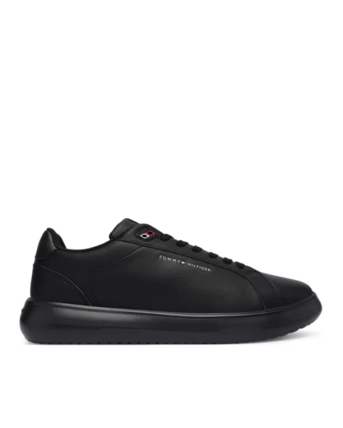 Ανδρικά Μαύρα Δερμάτινα Sneaker Tommy Hilfiger FM0FM06000 Ανδρικά Μαύρα Δερμάτινα Sneaker Tommy Hilfiger FM0FM06000