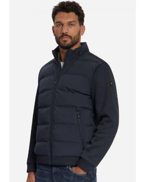 Ανδρικό Μπλέ Μπουφάν HYBRID SHORT FIT SEALED KNITTED MIX No Excess 33630839SN Ανδρικό Μπλέ Μπουφάν HYBRID SHORT FIT SEALED KNITTED MIX No Excess 33630839SN