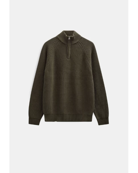 Ανδρικό Βαμβακερό Πουλόβερ Half Zip Anerkjendt Aksune 902026 Ανδρικό Βαμβακερό Πουλόβερ Half Zip Anerkjendt Aksune 902026