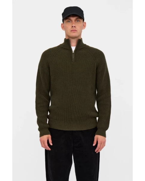 Ανδρικό Βαμβακερό Πουλόβερ Half Zip Anerkjendt Aksune 902026 ΠΛΕΚΤΑ Ανδρικό Βαμβακερό Πουλόβερ Half Zip Anerkjendt Aksune 902026 ΠΛΕΚΤΑ