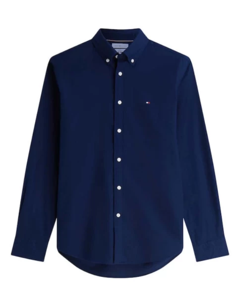 Ανδρικό Πουκάμισο Flannel Tommy Hilfiger MW0MW40469 Carbon Navy