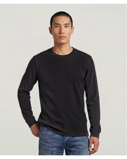 Άνδρική Μπλούζα Heavy Cotton Waffle G-STAR KEYZ D30773 Άνδρική Μπλούζα Heavy Cotton Waffle G-STAR KEYZ D30773