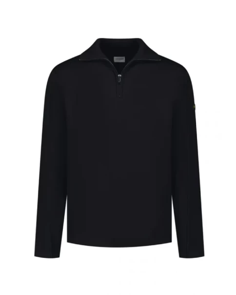Ανδρικό Πουλόβερ Half Zip No Excess 33210920 Black ΠΛΕΚΤΑ Ανδρικό Πουλόβερ Half Zip No Excess 33210920 Black ΠΛΕΚΤΑ