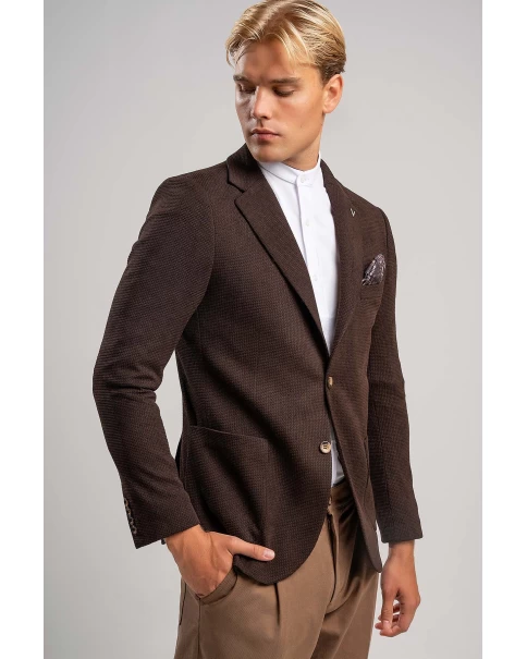 Σακάκι Blazer Καφέ Vittorio 900-2627-Inverno BLAZERS