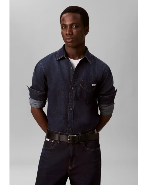 Ανδρικό Jean Πουκάμισο Calvin Klein LV04RH912G Ανδρικό Jean Πουκάμισο Calvin Klein LV04RH912G